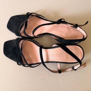 Elegant Jcrew Black Strappy Women's Sandals